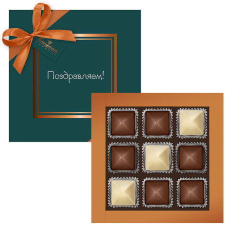 Конфеты ассорти набор зеленый 95г Конфеты ассорти набор зеленый 95г