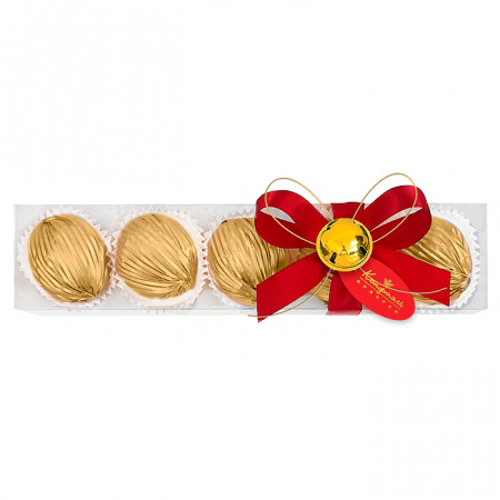 Марципановые шарики золотые: Конфеты глазированные "Марципановые" 100г