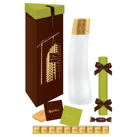 Набор конфет С Днем строителя: сухофрукты, мармелад, ассорти