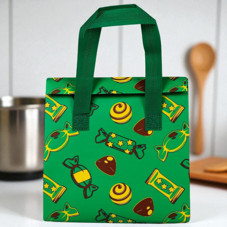 Термопакет "Конфеты" 21х20х10 см застежка липучка