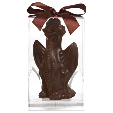 Скульптура из горького шоколада дракон 150г Скульптура из горького шоколада дракон 150г