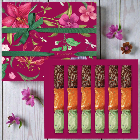 Мармелад-суфле (вишня и ваниль, апельсин и ваниль, виноград и ваниль)