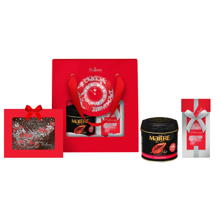 Набор конфет, шоколада и чая