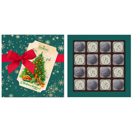 Набор конфет ручной работы из абрикоса с маком, из хурмы в шоколадной посыпке 160г