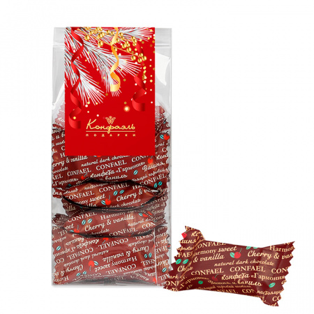 Конфеты суфле+мармелад глазированные (ваниль и вишня) 150г