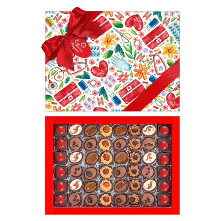 Набор конфет ручной работы С Днем медицинского работника 345г