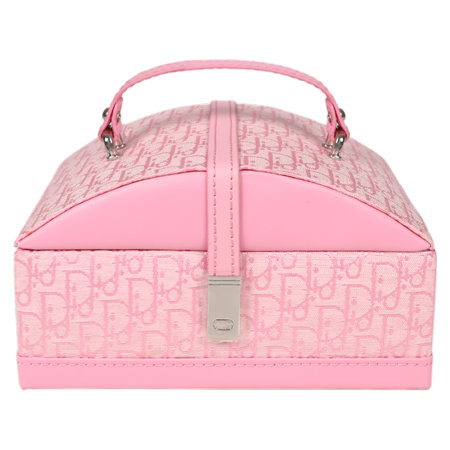 Шкатулка для украшений розовая 16х11,5х9см 