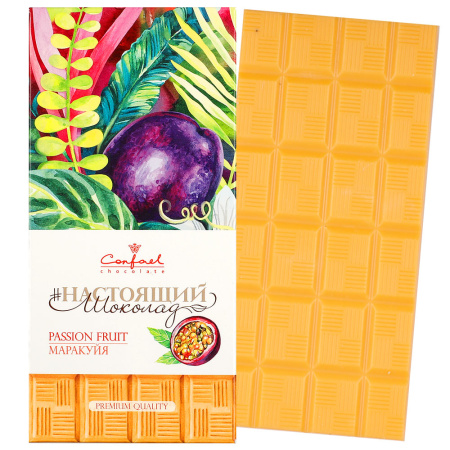 Шоколад белый  с маракуйей Шоколад белый  с маракуйей