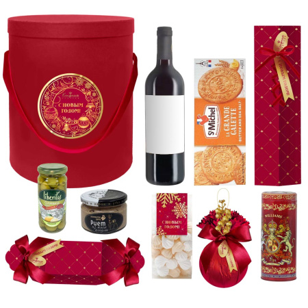 Коробка с конфетами: суфле, мармелад-суфле, меренги, чай, риет из мяса косули с грушей и мягким сыром