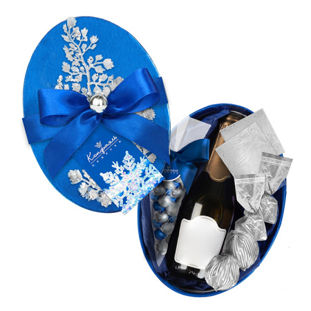 Подарочный набор в круглой коробке: конфеты глазированные, драже, мармелад, крр 190г