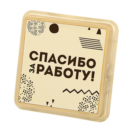 Белый шоколад с декором Спасибо за работу!