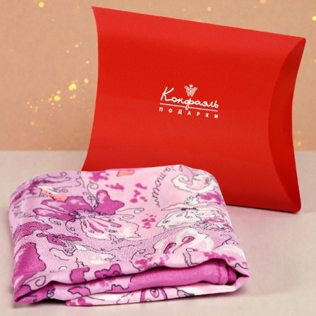 Платок «Фиолетовые цветы» (52х52см)