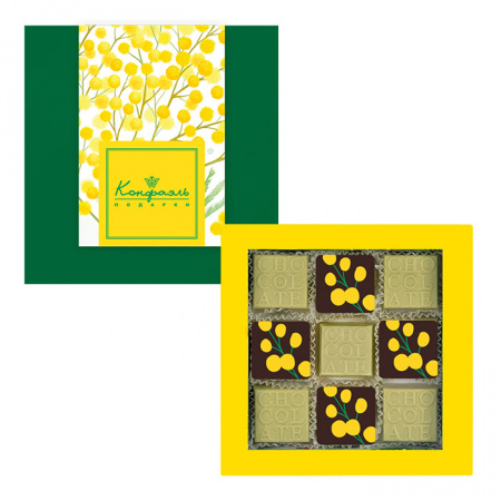 Мини набор конфет ассорти с желейной начинкой и декором