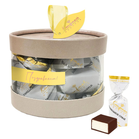 Ванильное суфле в горьком шоколаде 80г