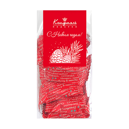 Набор мармелада-суфле (клубника-ваниль) в горьком шоколаде