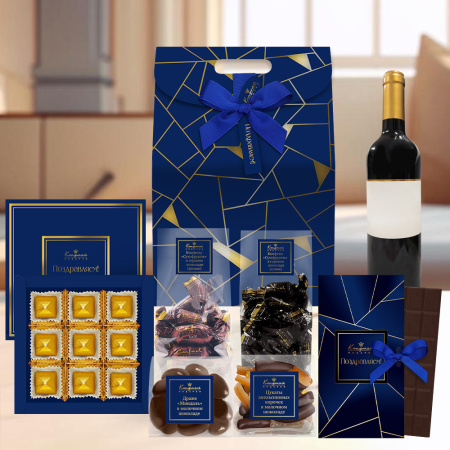 Сумочка большая: шоколад, драже, конфеты глазированные 610г