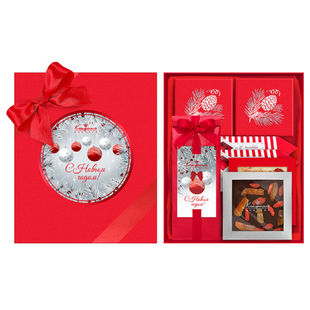 Набор шоколада, конфет, суфле, драже, кофе