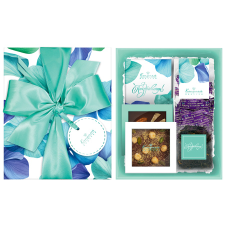 Набор шоколада, мармелада-суфле, чая