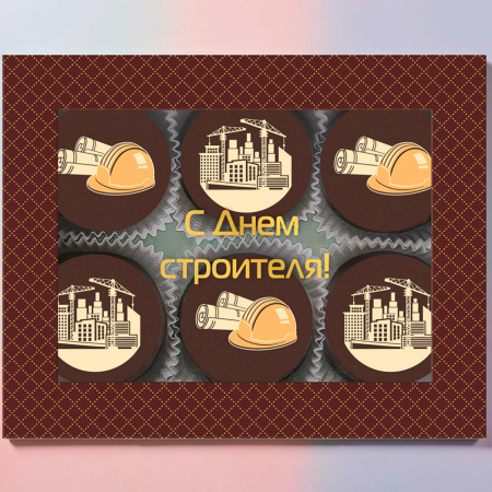 Конфеты «Суфле» в горьком шоколаде с декором (шоколадное) 