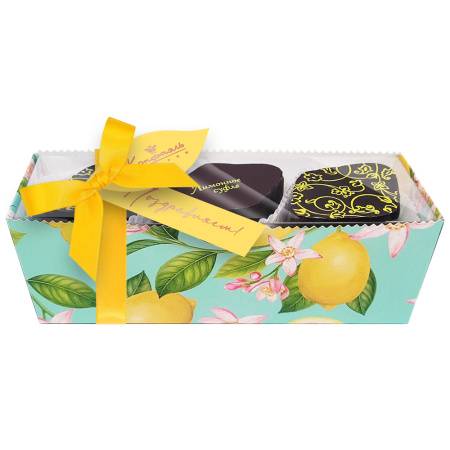 Суфле в горьком шоколаде (лимонное) 90г