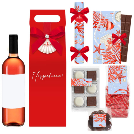 Набор: шоколад, сухофрукты, суфле, драже