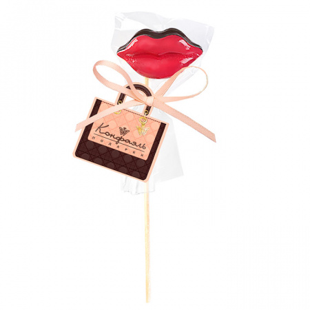 Шоколад горький на палочке губы 12г