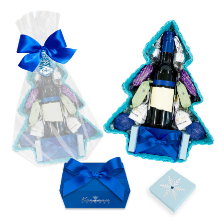 Подарочная корзина с наборами: шоколад, мармелад, конфеты 245г