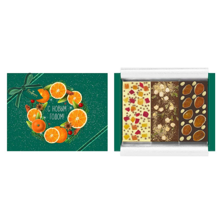 Шоколад белый, молочный и горький с добавками 300г