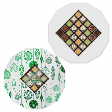 Подарочный набор многогранник : шоколад, мармелад, конфеты, ассорти 265г