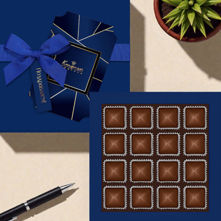 Шоколадные конфеты «ассорти» с шоколадной начинкой 170г