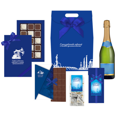 Набор конфет ассорти, суфле-безе, мягкий грильяж, шоколада - "День нефтяника" Набор конфет ассорти, суфле-безе, мягкий грильяж, шоколада - "День нефтяника"