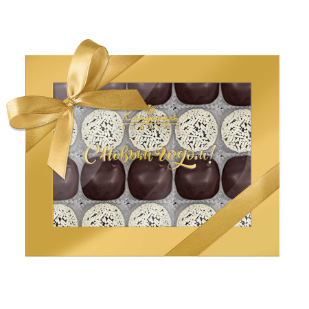 Набор мягкого ириса и конфет ручной работы из хурмы в шоколадной посыпке 220г