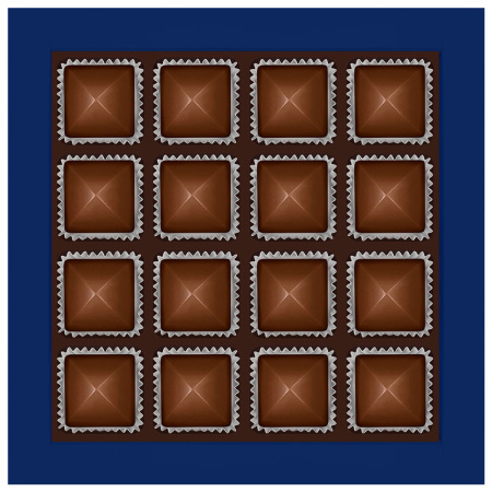 Шоколадные конфеты «ассорти» с шоколадной начинкой 170г