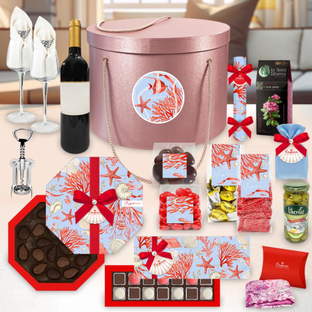 Набор: драже, мармелад, конфеты, чай 1245г