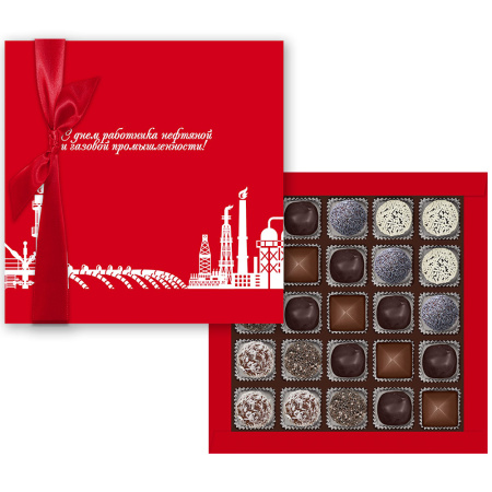 Набор конфет ассорти, ирис, ручной работы - "День нефтяника" 265г