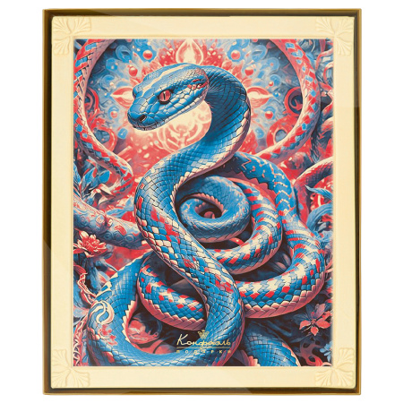 Шоколад белый с декором змея 1100г