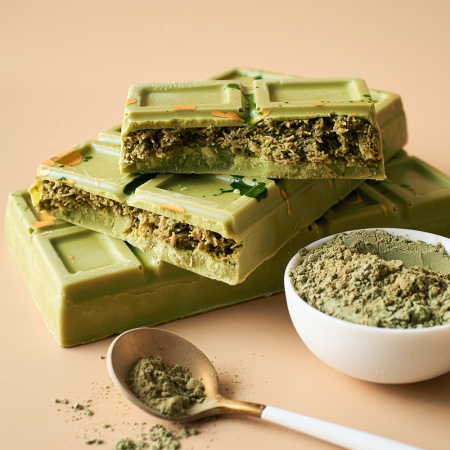 Дубайский шоколад с чаем матча и фисташковой начинкой 230г