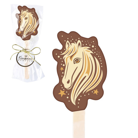 "Лошадка" шоколад молочный на палочке 13г