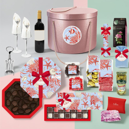 Набор: драже, мармелад, конфеты, чай 1245г