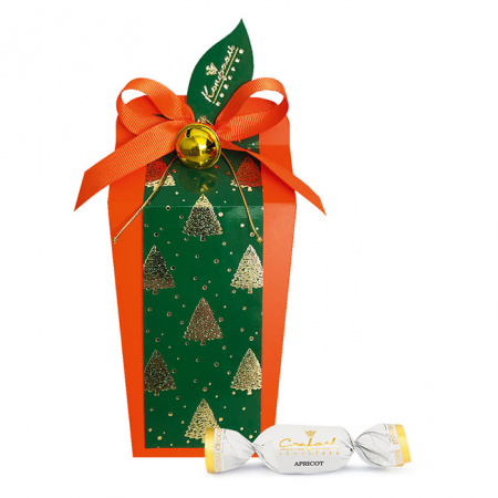 Конфеты глазированные горьким шоколадом "Сухофрукты" (абрикос) 150г