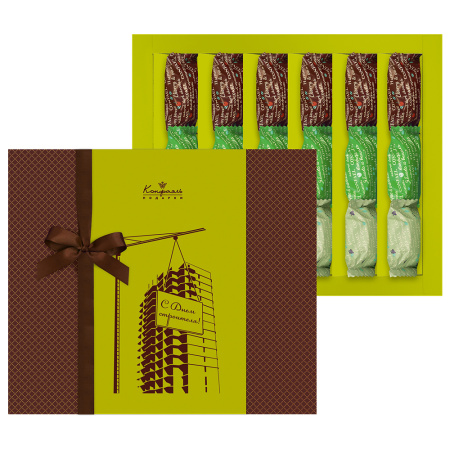 Набор мармелада суфле в шоколаде С Днем строителя 270г Набор мармелада суфле в шоколаде С Днем строителя 270г