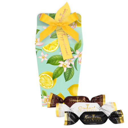 Сухофрукты в горьком  шоколаде (финик, слива, абрикос) 155г