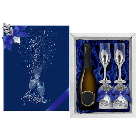 Набор с двумя бокалами и драже