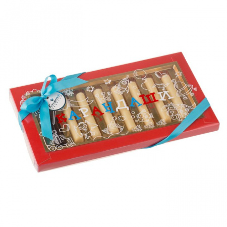 Набор с шоколадом и мармеладом карандаши