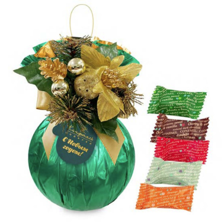 Елочный шарик с мармеладом-суфле 210г