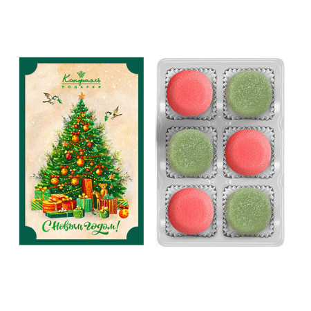 Набор с конфетами: мармелад, чай, леденцы, карамель