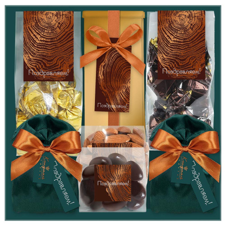 Набор: конфеты ассорти, суфле-безе, драже, кофе Набор: конфеты ассорти, суфле-безе, драже, кофе