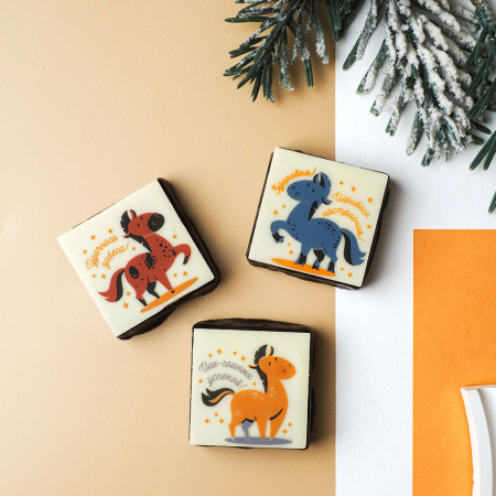 Суфле в горьком шоколаде с декором (ванильное, кофейное, шоколадное) 60г