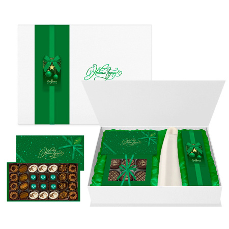 Подарочный набор мега-книга: конфеты глазированные, КРР 635г