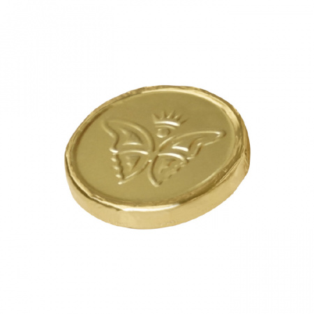 Медалька 7 г - Шоколад горький - Барельеф